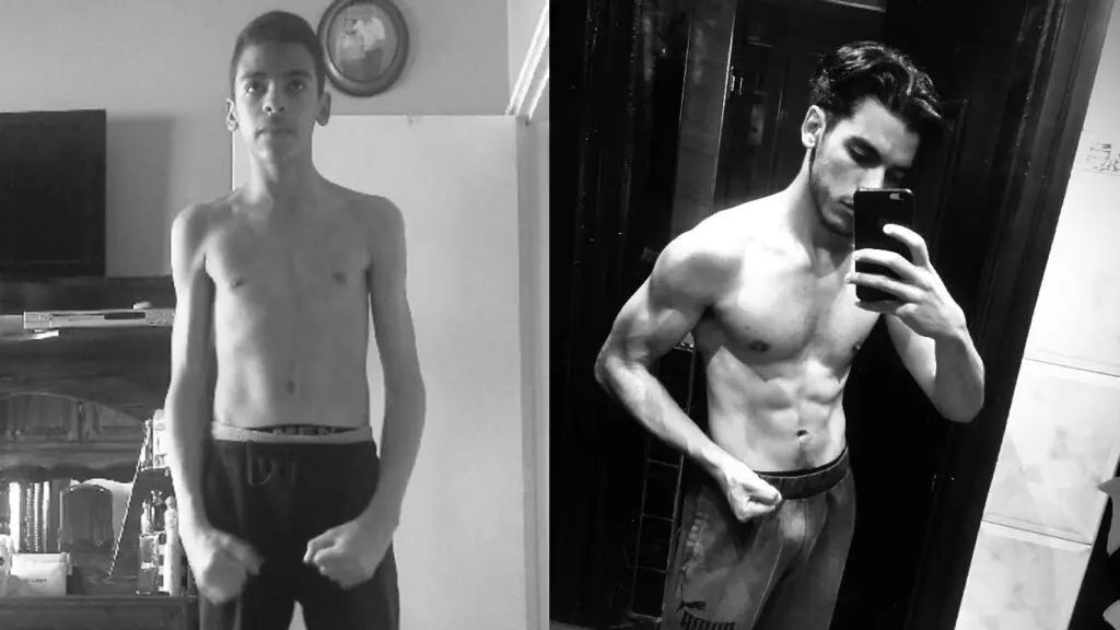 Ectomorph body transformation