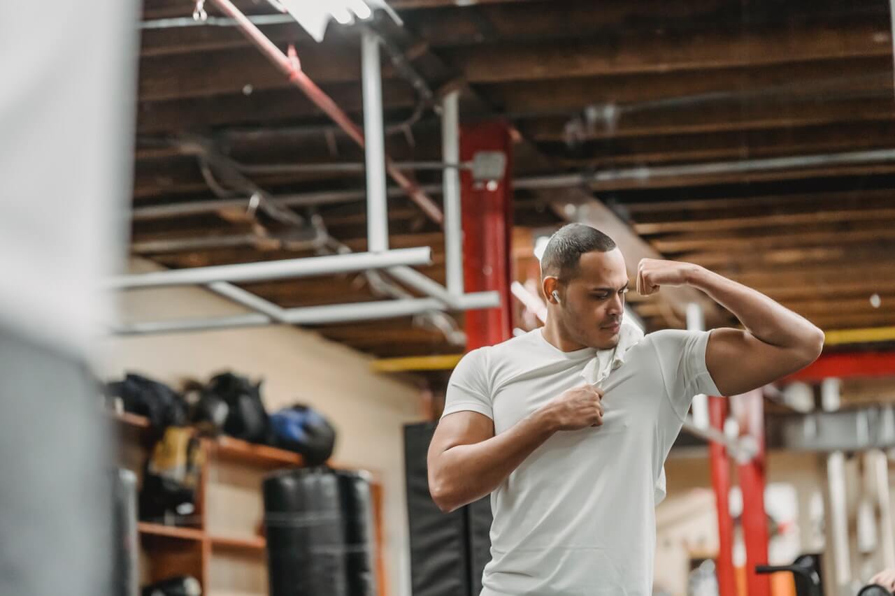 Buff Guy Flexing