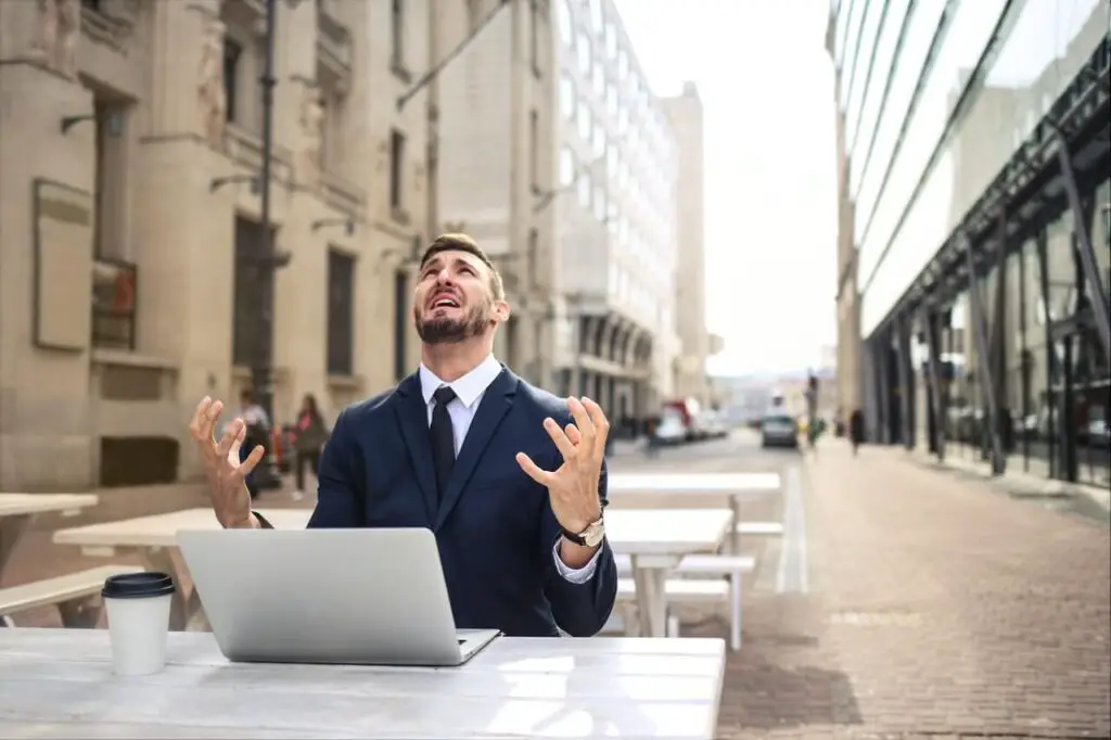 best activities for ectomorphs: man showing distress