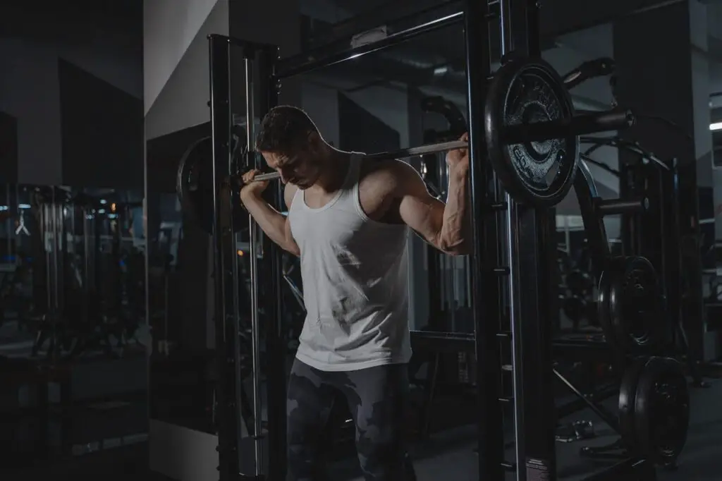 a man working out at the gym