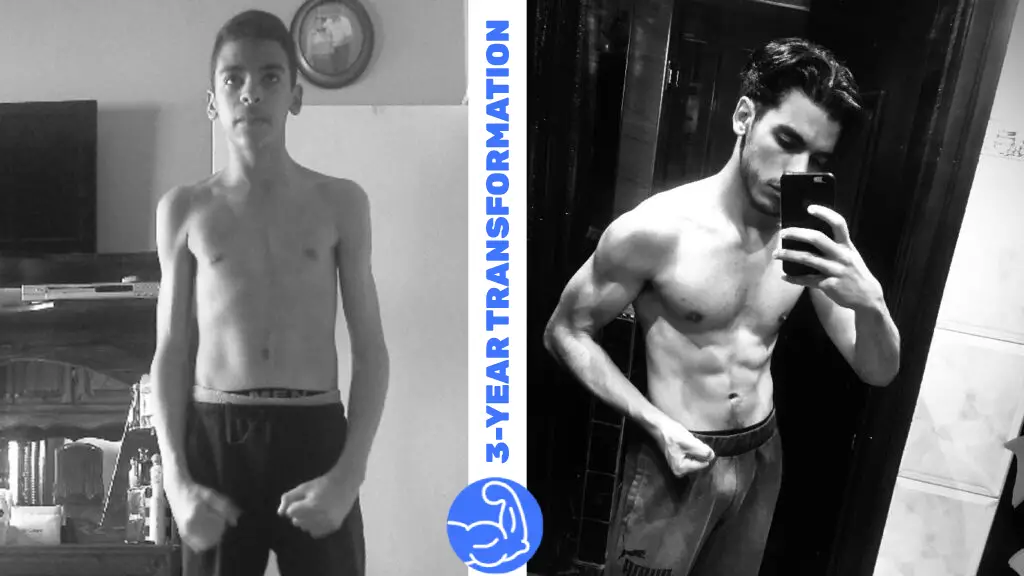 eliass 3-year fitness transformation journey