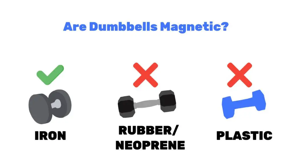 illustration of which types of dumbbells are amgnetic