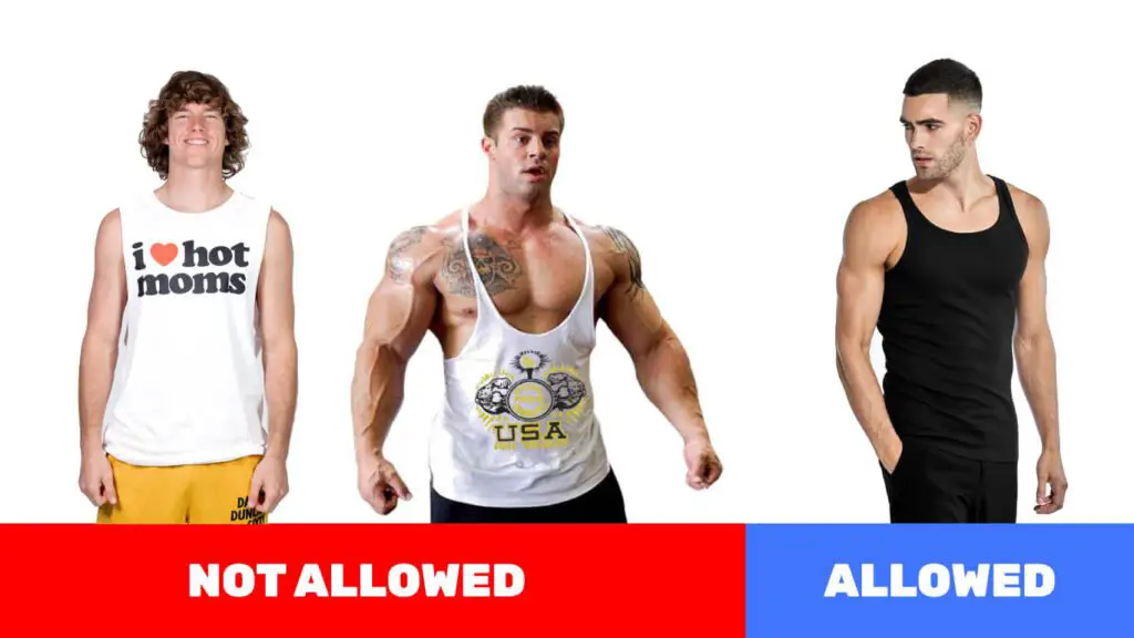 tank tops allowed at planet fitness