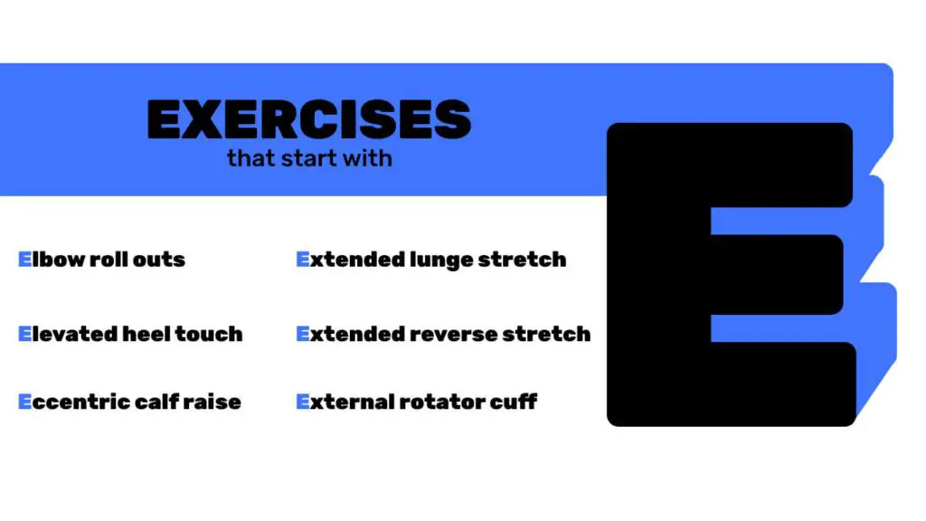 exercises that start with e