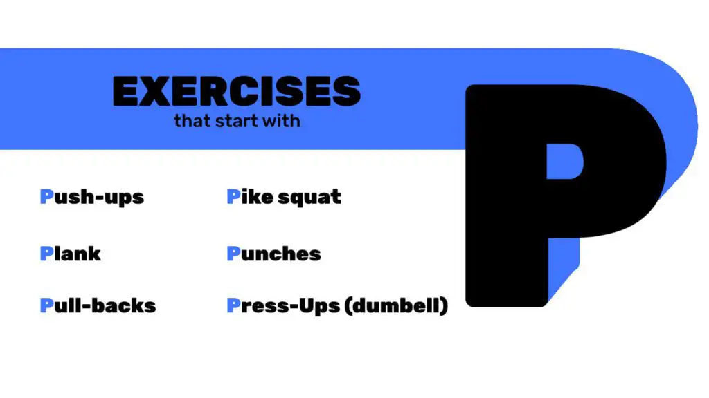 exercises that start with P