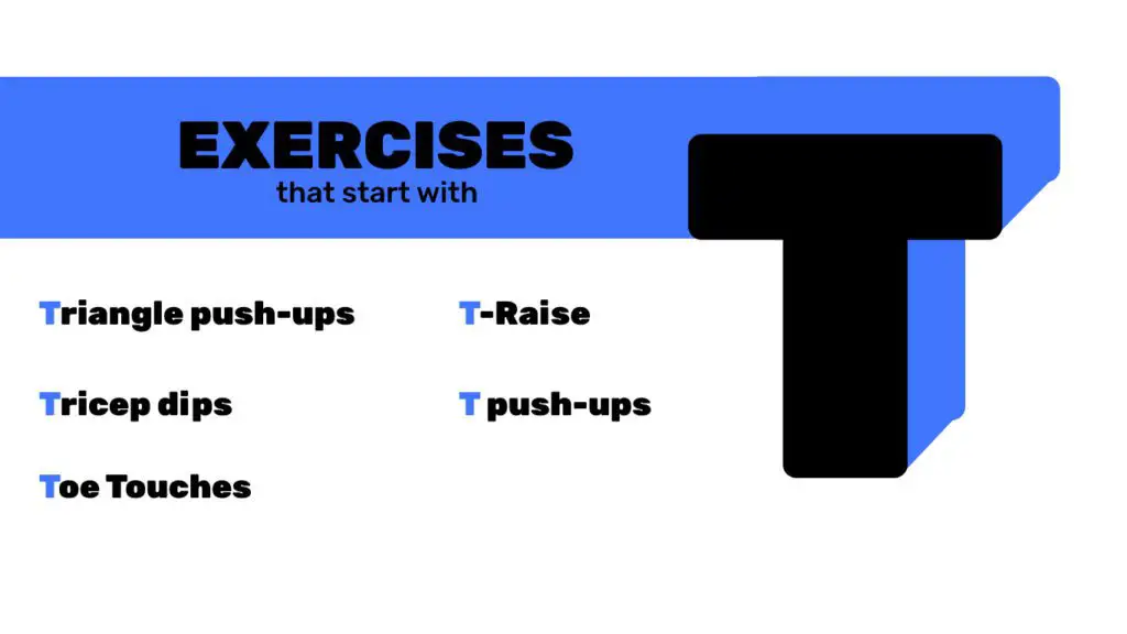 exercises that start with T